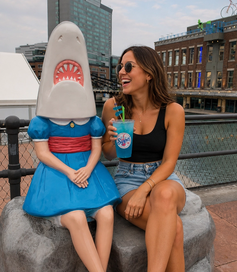 Shark Girl and Sippin' 716's Shark Girl!